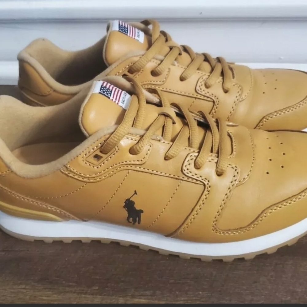 Ralph Lauren Polo Sport Leather Sneakers Women's